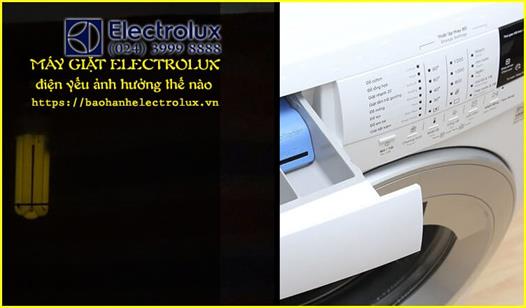 Điện yếu có ảnh hưởng tới quá trình hoạt động của máy giặt Electrolux