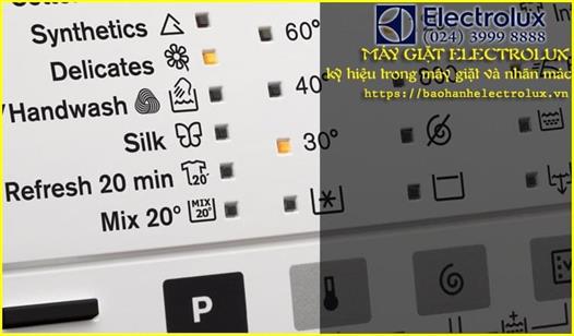 Các ký hiệu trong máy giặt và trên nhãn mác quần áo cần biết