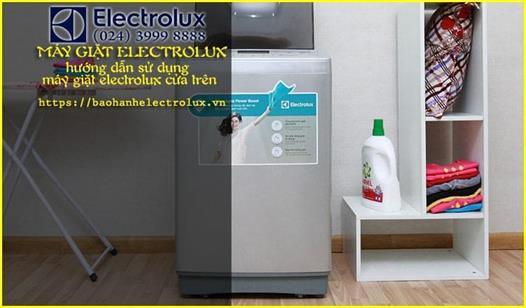 Hướng dẫn sử dụng máy giặt Electrolux cửa trên