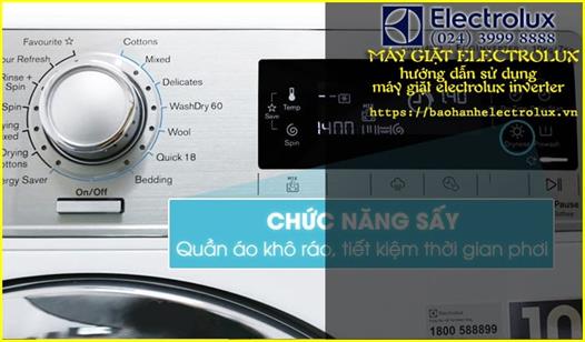 Hướng dẫn sử dụng máy giặt Electrolux Inverter