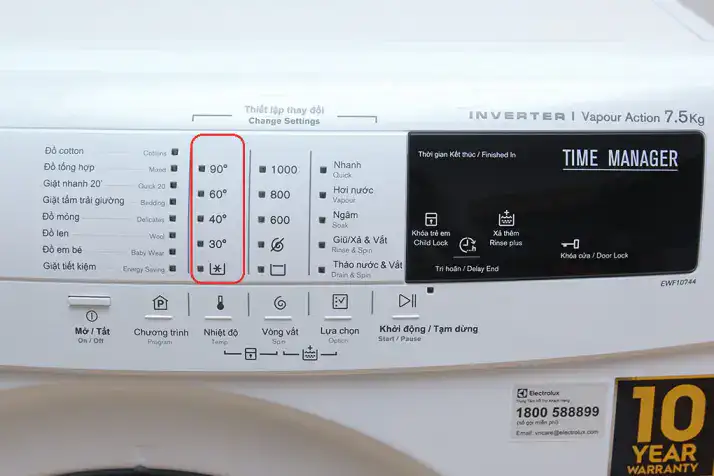 Máy giặt Electrolux EWF10744