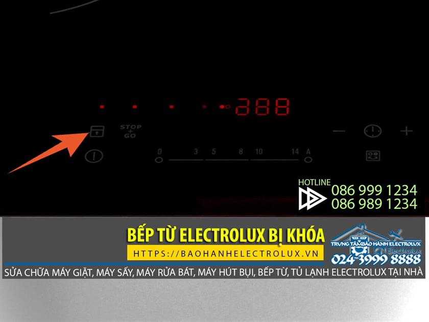 cách bật/mở bếp từ Electrolux bị khóa