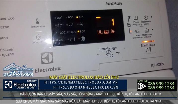 Máy giặt Electrolux báo lỗi EH2