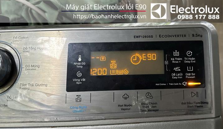 Máy giặt Electrolux báo lỗi E90