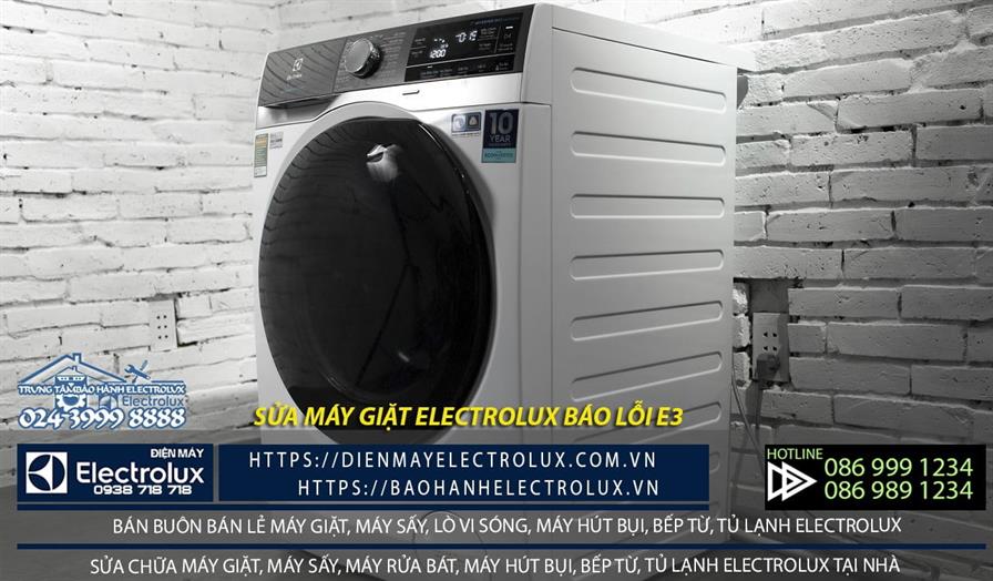 Máy giặt Electrolux báo lỗi E3 E4