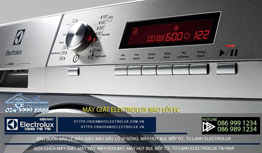 Máy giặt Electrolux báo lỗi ec 