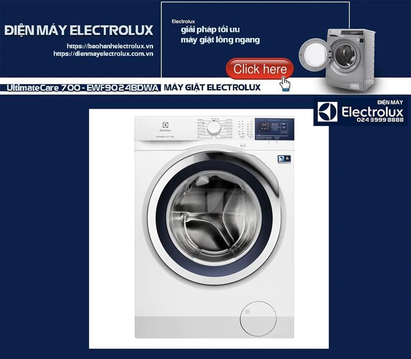 Máy giặt Electrolux 9kg UltimateCare 700 - EWF9024BDWA