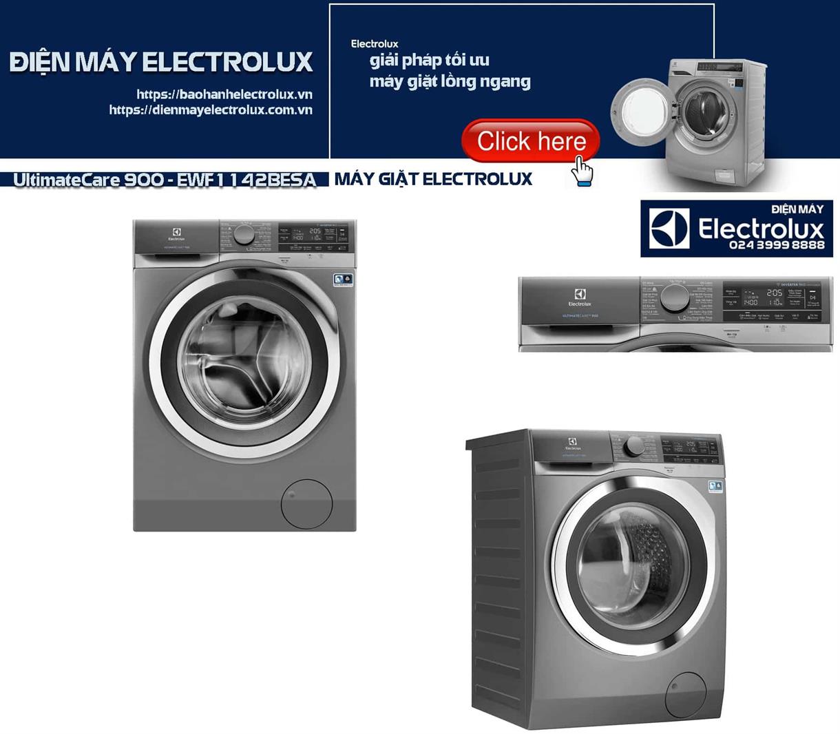 Máy giặt Electrolux 11kg UltimateCare 900 - EWF1142BESA