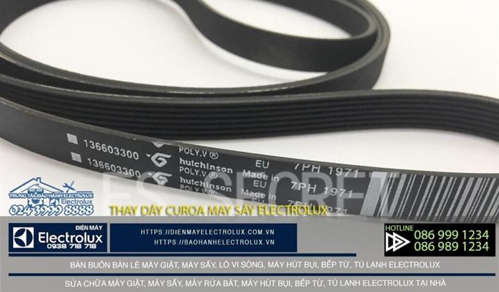 Thay dây curoa máy sấy Electrolux
