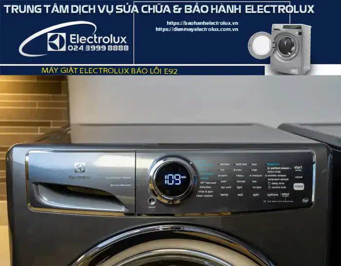 Máy giặt Electrolux báo lỗi E92