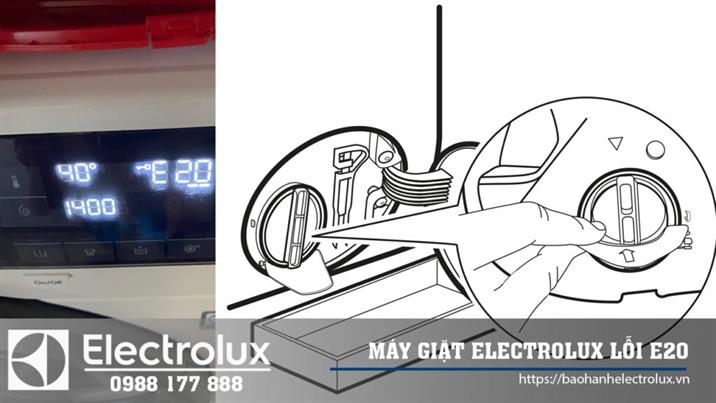 Lỗi E20 máy giặt Electrolux