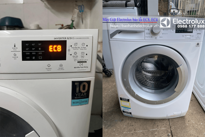 Máy giặt Electrolux lỗi ec8