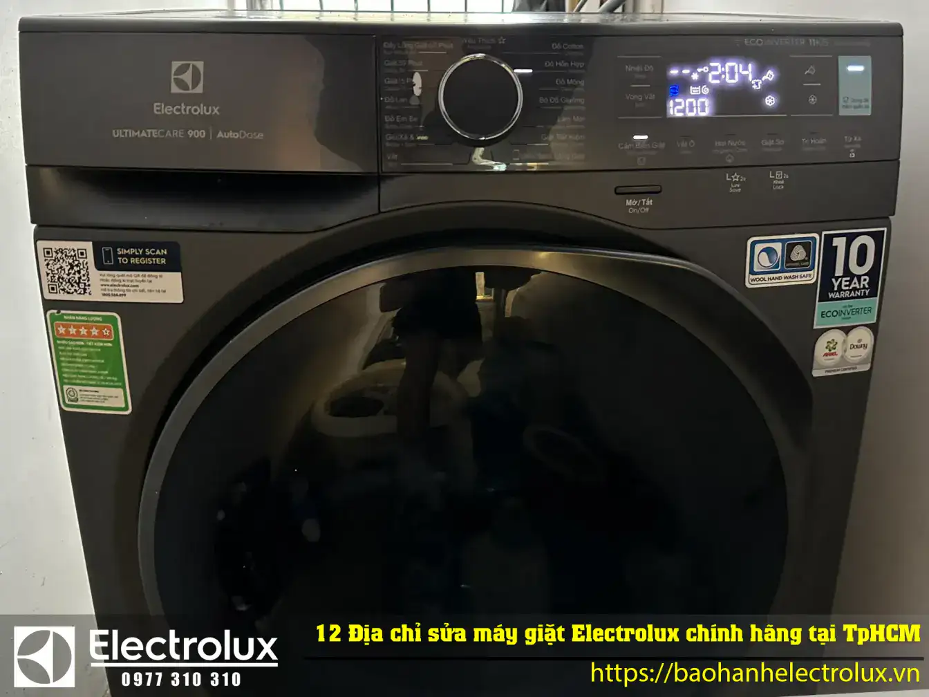 12 Địa chỉ sửa máy giặt Electrolux uy tín nhất, chính hãng tại TpHCM