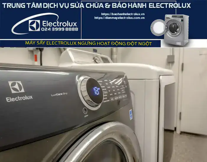 Máy sấy Electrolux dừng ngang chừng