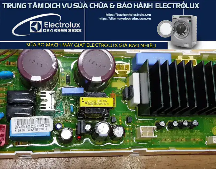 Sửa bo mạch máy giặt Electrolux