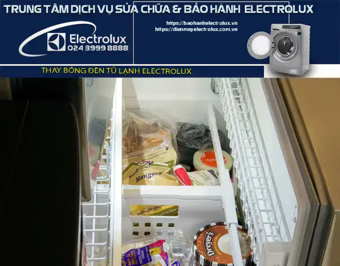 Thay bóng đèn tủ lạnh Electrolux