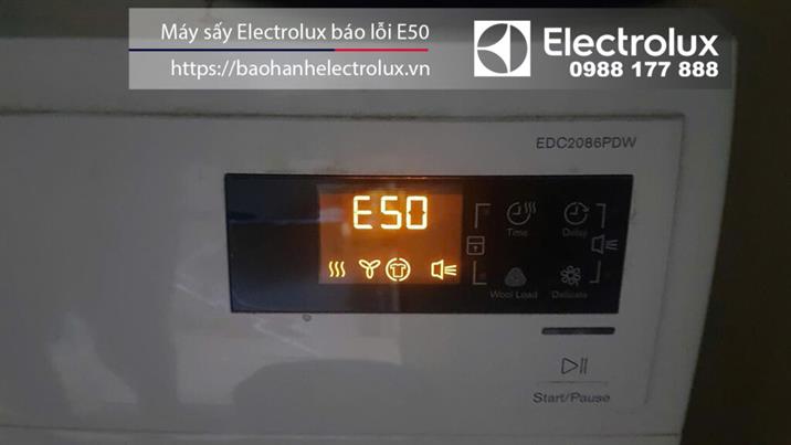 Máy sấy Electrolux báo lỗi E50