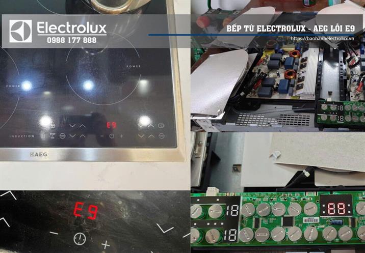 Lỗi E9 bếp từ Electrolux
