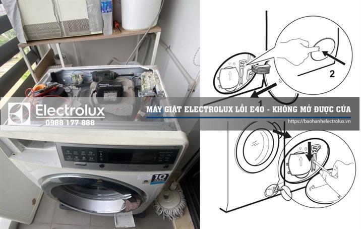 Máy giặt Electrolux không mở được cửa