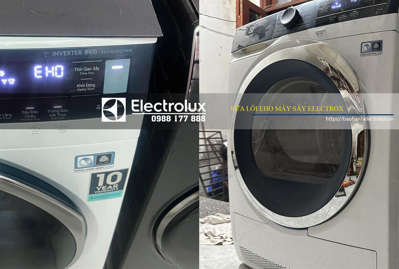 Mã lỗi EHO máy sấy Electrolux do sự cố nguồn điện