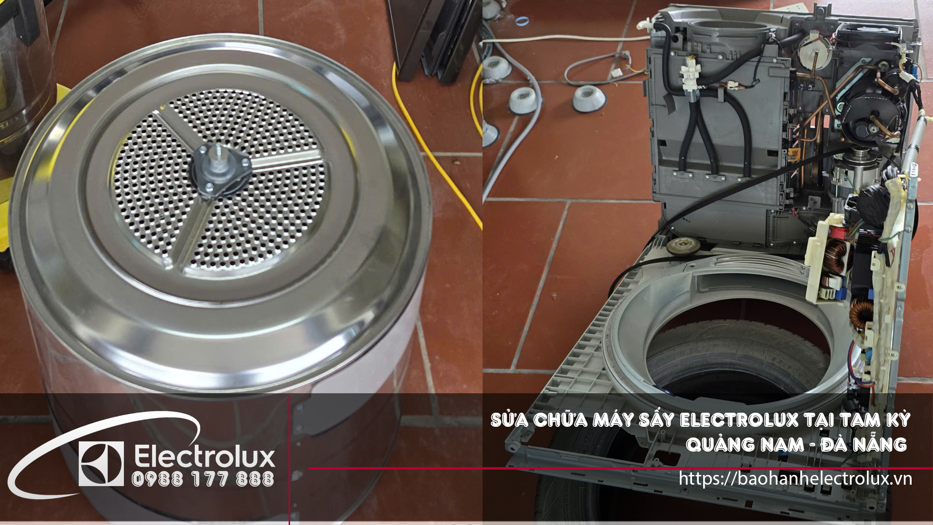 Sửa chữa máy sấy Electrolux tại Tam Kỳ Quảng Nam - Đà Nẵng