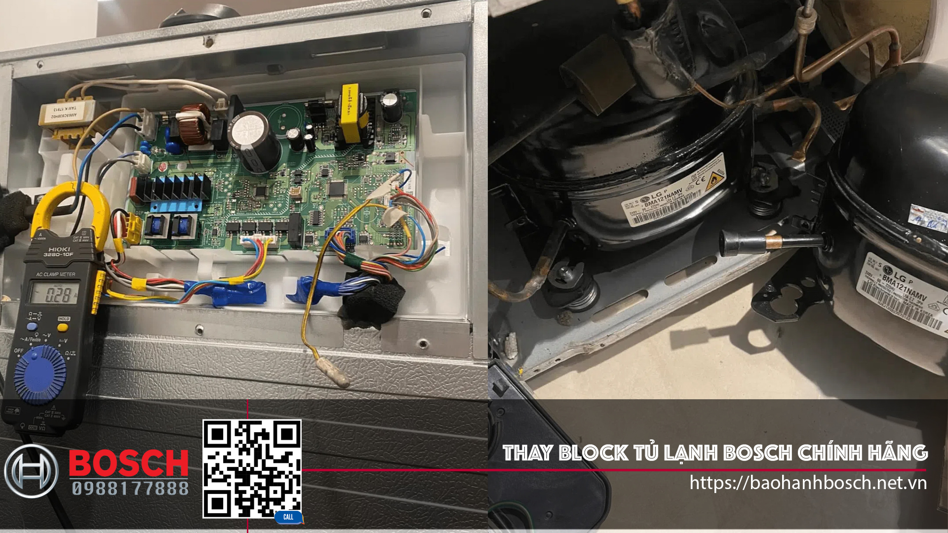 Thay Block Tủ Lạnh Bosch