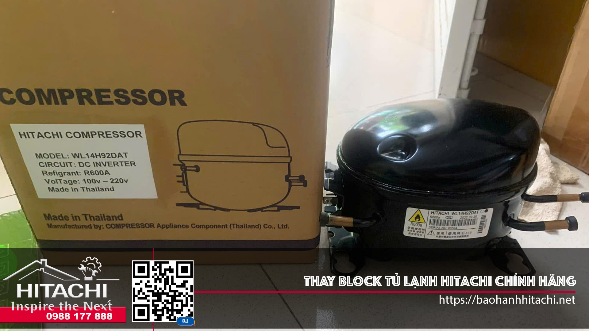 Thay Block Tủ Lạnh Hitachi