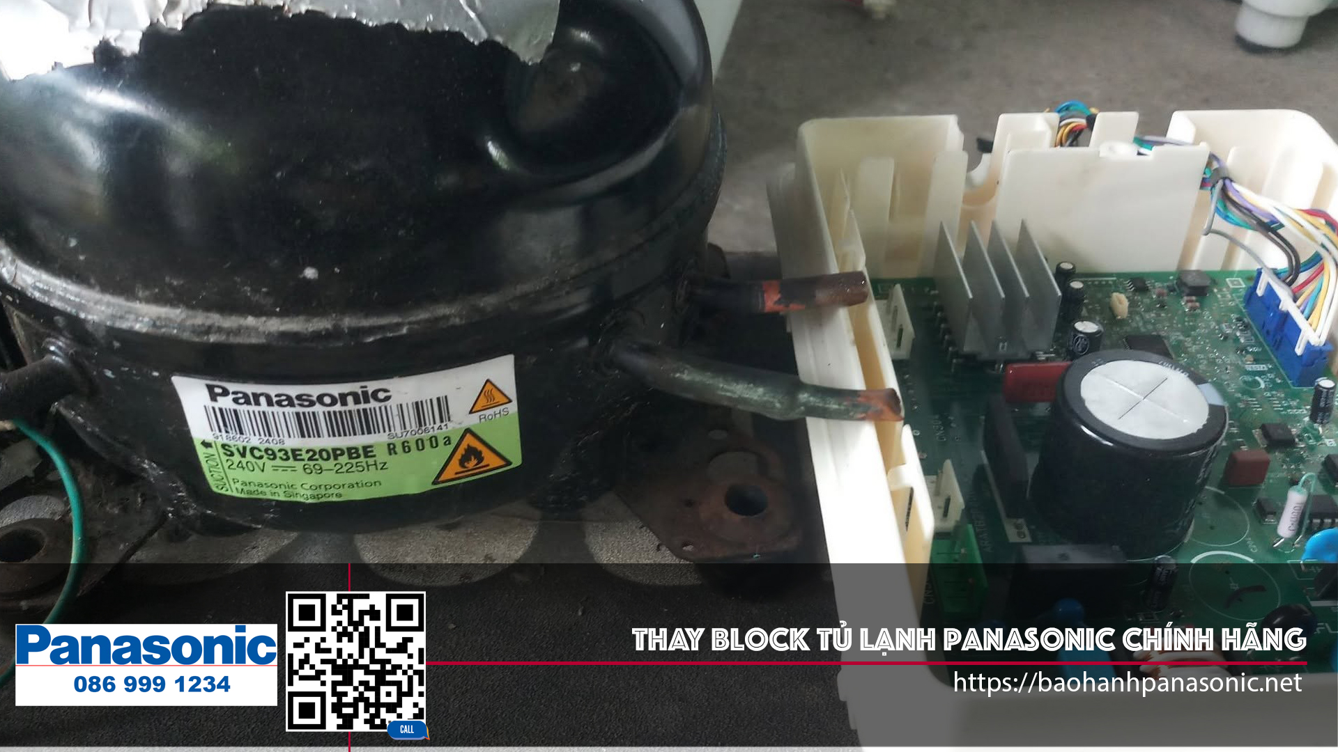 Thay Block Tủ Lạnh Panasonic