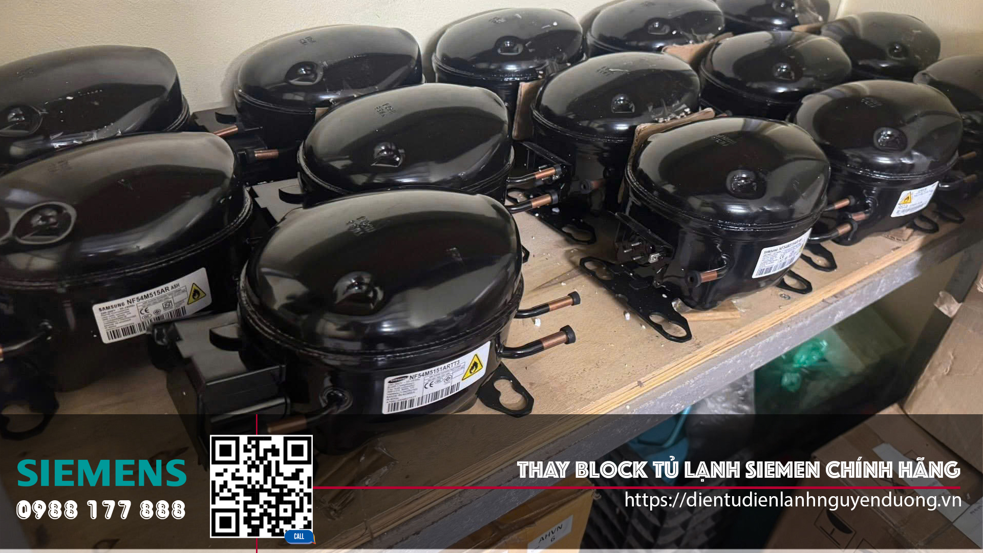Thay block Tủ Lạnh Siemens