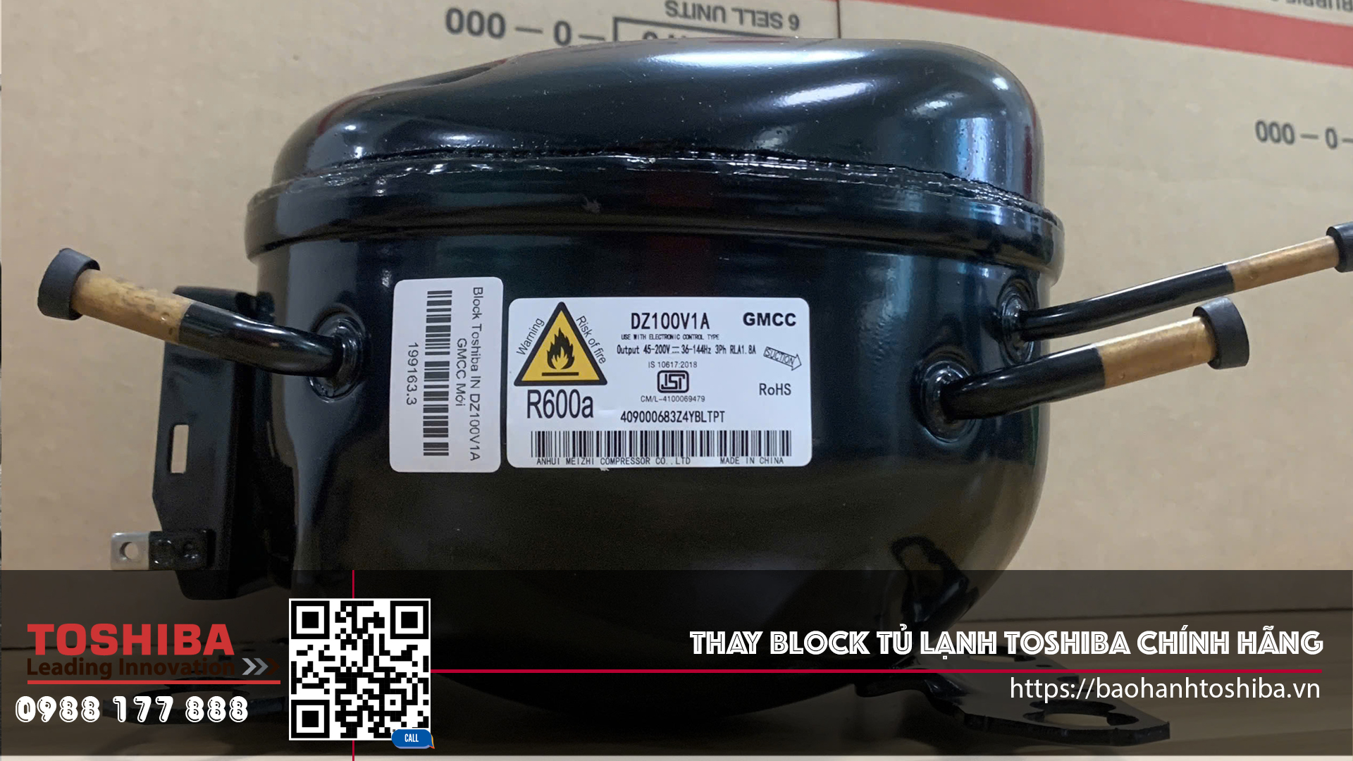 Thay Block Tủ Lạnh Toshiba